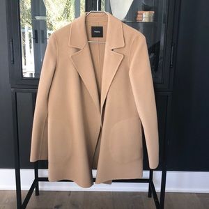 Theory Camel Wool Pea Coat